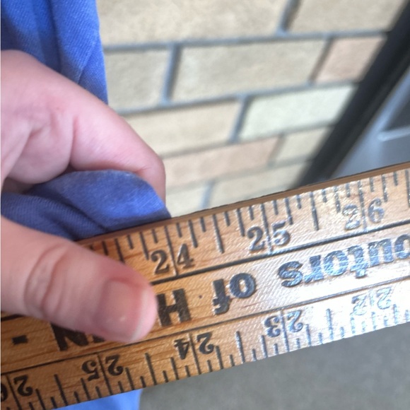 NWT Motherhood Maternity Long Sleeve Pocket Blue/Purple Cotton Shirt Size XL - Picture 7 of 7